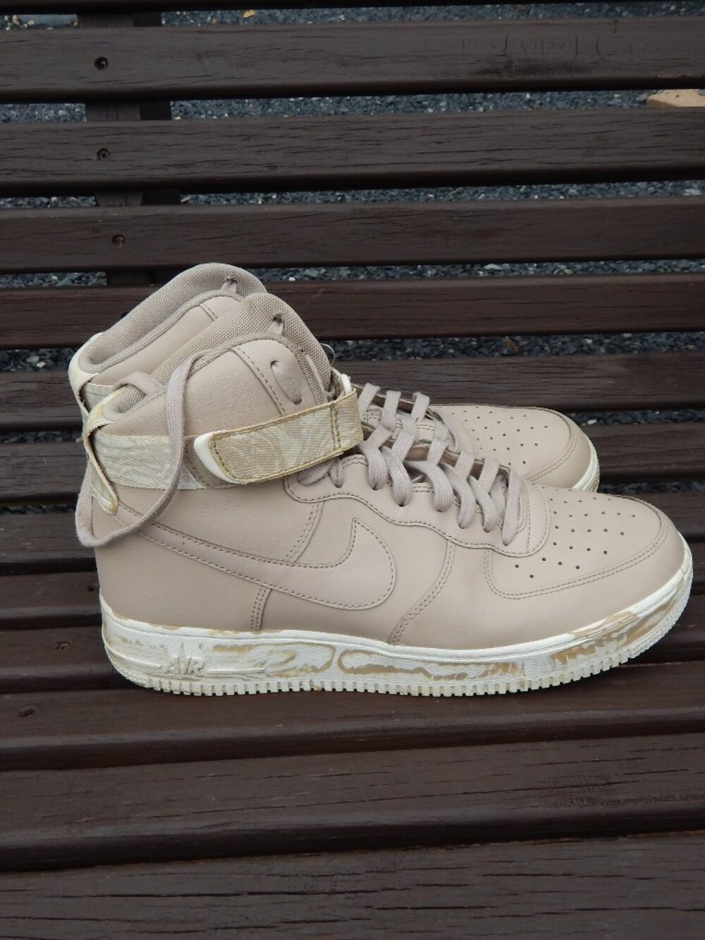 Nike Air Force 1 High Dip Dye AT3293-200 Sand Beige Mens SIze 11.5